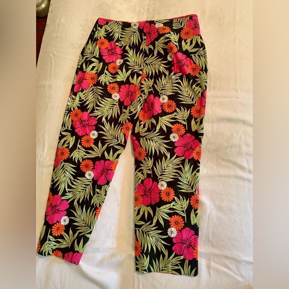 Bamboo Trader Floral Cotton Pants